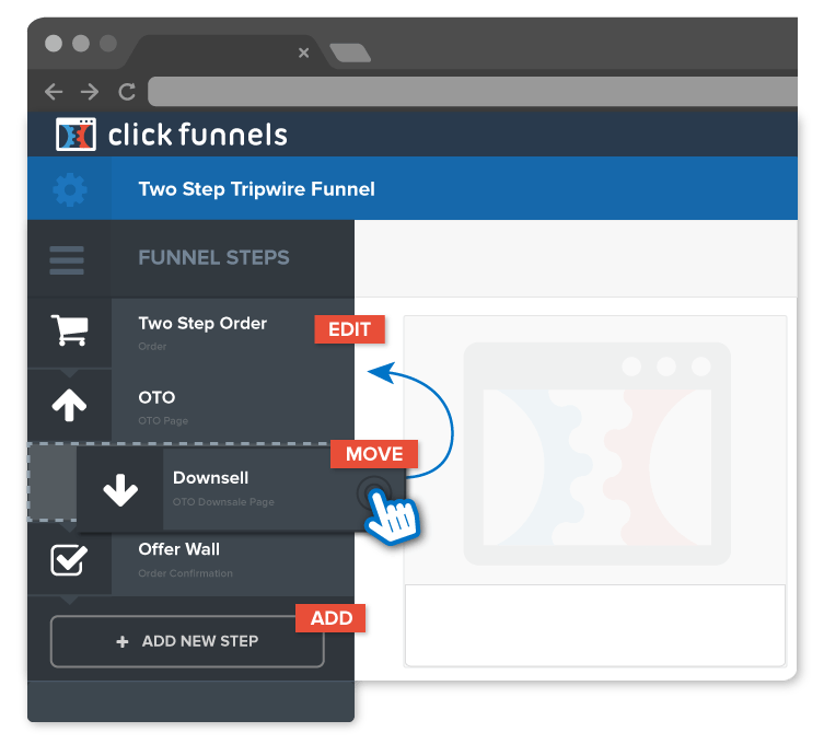 ClickFunnels user interface