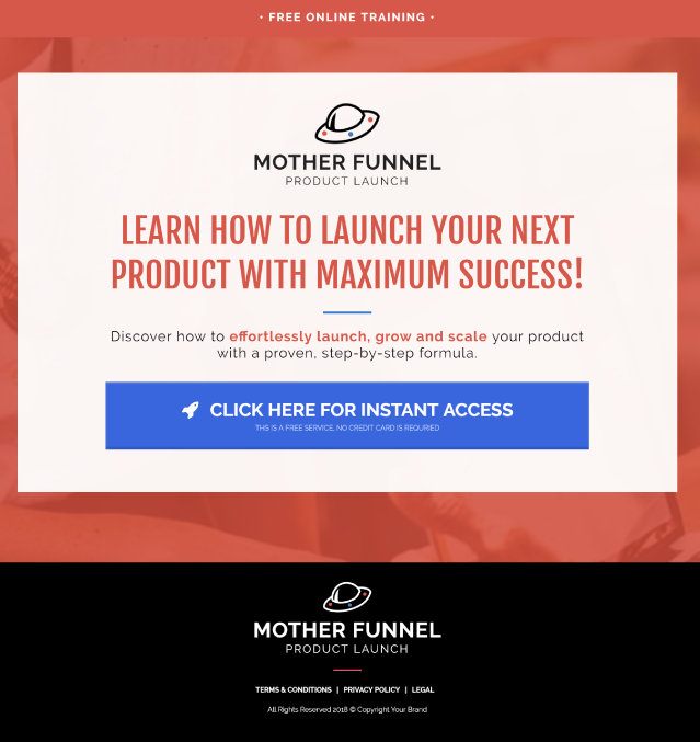 Product Launch Template By Clickfunnels