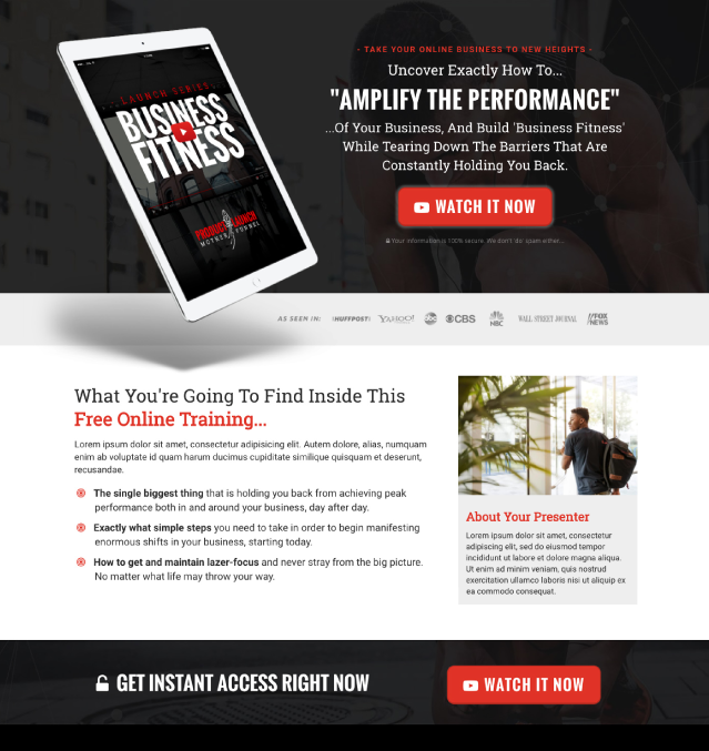 Product Launch Template By Clickfunnels